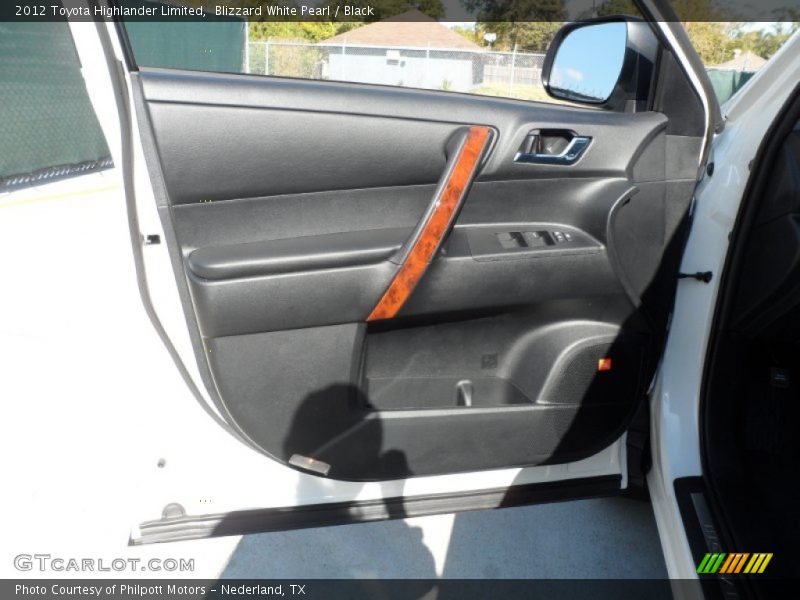 Blizzard White Pearl / Black 2012 Toyota Highlander Limited