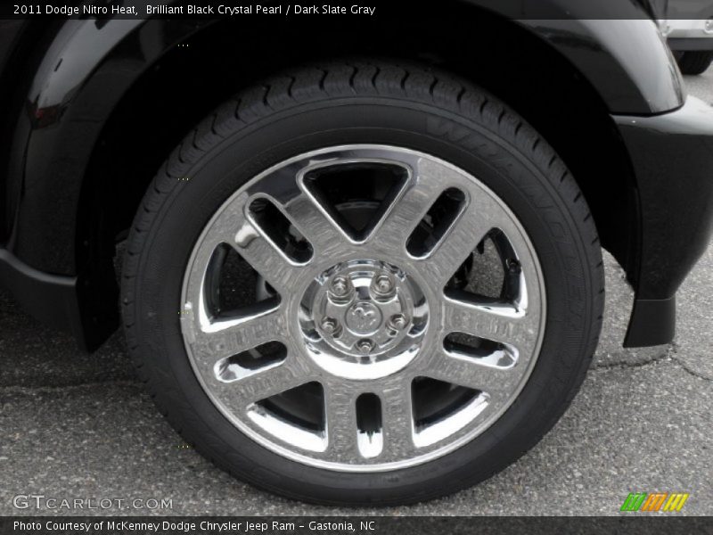 Brilliant Black Crystal Pearl / Dark Slate Gray 2011 Dodge Nitro Heat