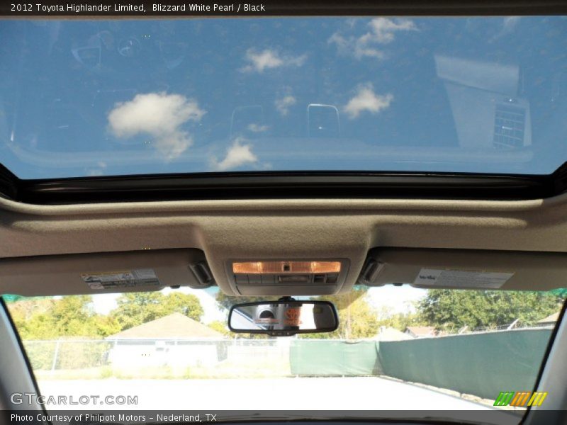 Blizzard White Pearl / Black 2012 Toyota Highlander Limited