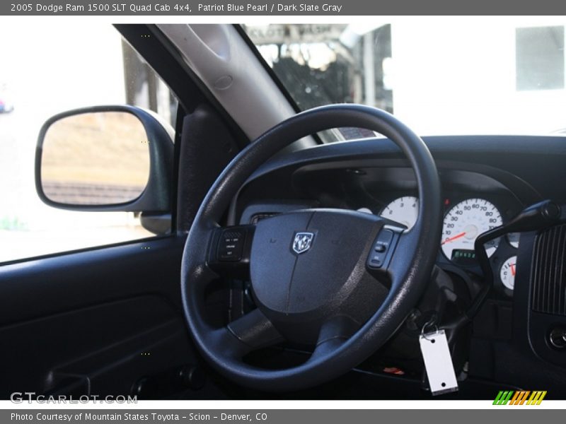 Patriot Blue Pearl / Dark Slate Gray 2005 Dodge Ram 1500 SLT Quad Cab 4x4