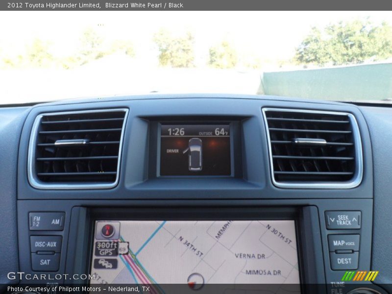 Blizzard White Pearl / Black 2012 Toyota Highlander Limited