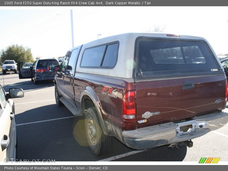 Dark Copper Metallic / Tan 2005 Ford F250 Super Duty King Ranch FX4 Crew Cab 4x4