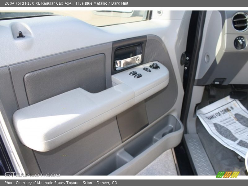 True Blue Metallic / Dark Flint 2004 Ford F150 XL Regular Cab 4x4