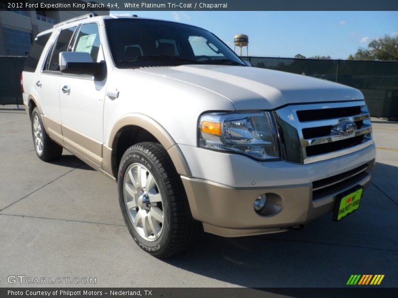 White Platinum Tri-Coat / Chaparral 2012 Ford Expedition King Ranch 4x4