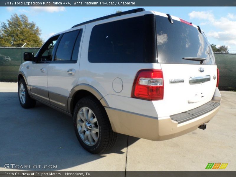White Platinum Tri-Coat / Chaparral 2012 Ford Expedition King Ranch 4x4