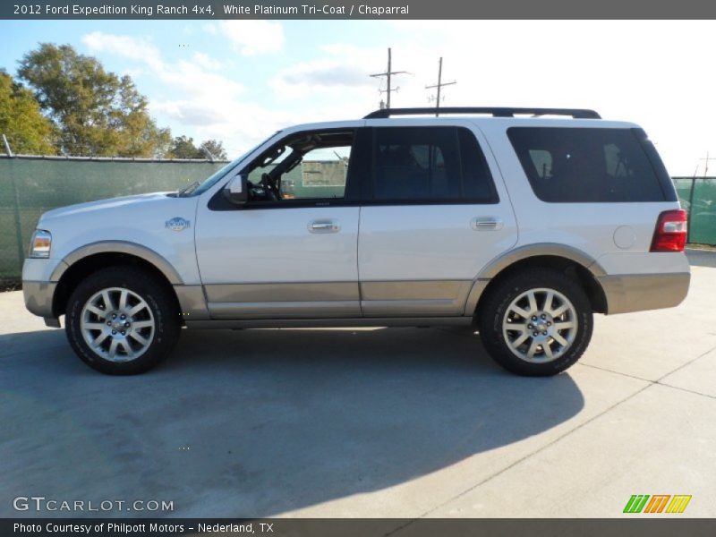 White Platinum Tri-Coat / Chaparral 2012 Ford Expedition King Ranch 4x4