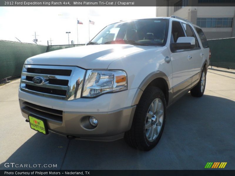 White Platinum Tri-Coat / Chaparral 2012 Ford Expedition King Ranch 4x4