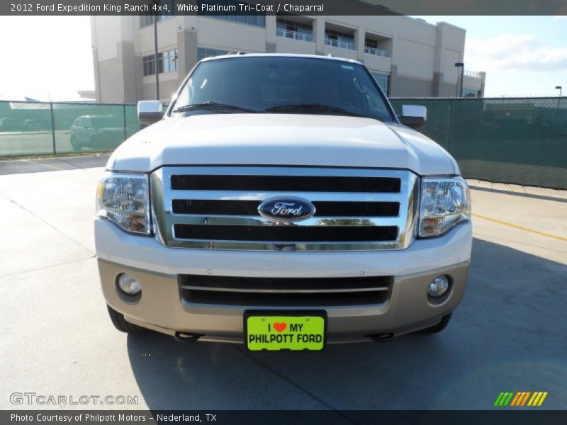 White Platinum Tri-Coat / Chaparral 2012 Ford Expedition King Ranch 4x4