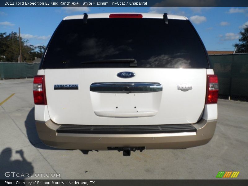 White Platinum Tri-Coat / Chaparral 2012 Ford Expedition EL King Ranch 4x4