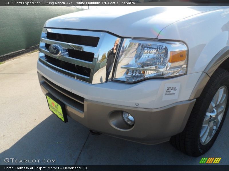 White Platinum Tri-Coat / Chaparral 2012 Ford Expedition EL King Ranch 4x4