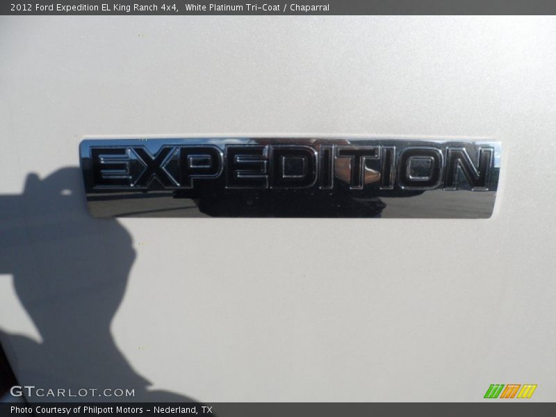 White Platinum Tri-Coat / Chaparral 2012 Ford Expedition EL King Ranch 4x4