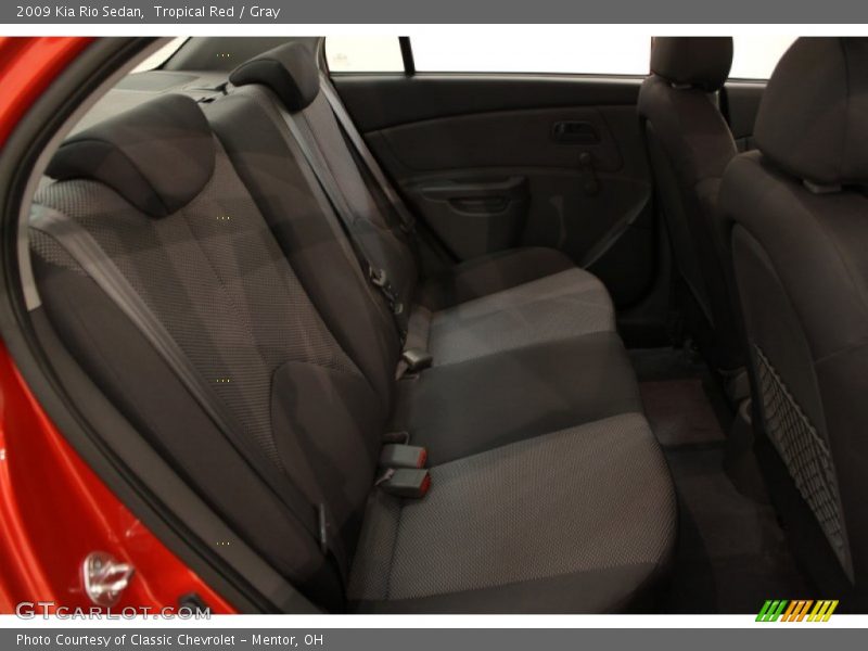 Tropical Red / Gray 2009 Kia Rio Sedan