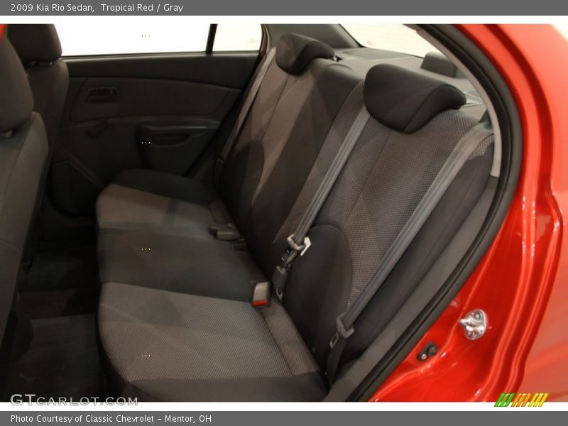 Tropical Red / Gray 2009 Kia Rio Sedan