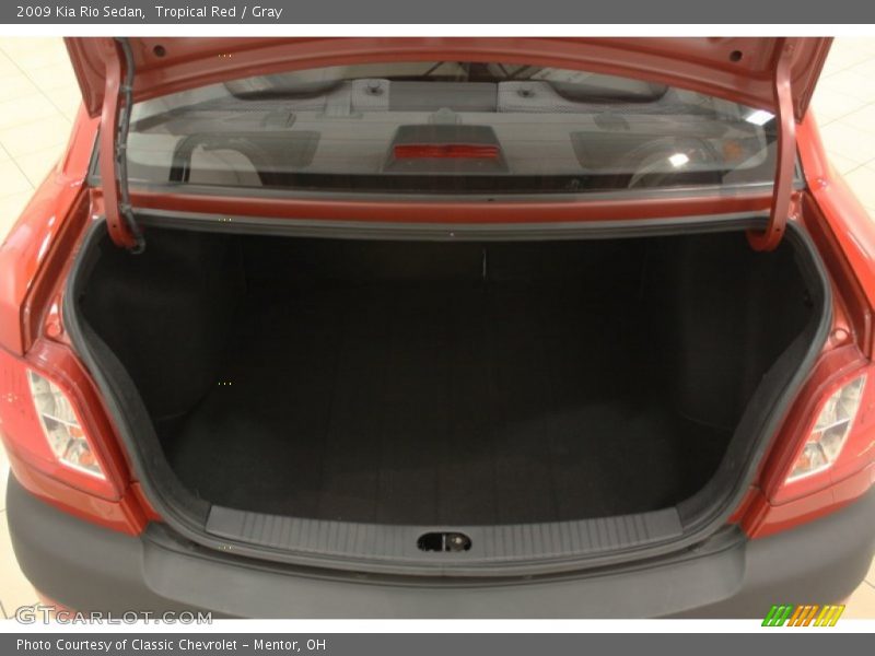 Tropical Red / Gray 2009 Kia Rio Sedan