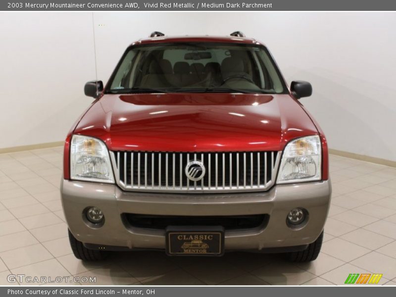 Vivid Red Metallic / Medium Dark Parchment 2003 Mercury Mountaineer Convenience AWD