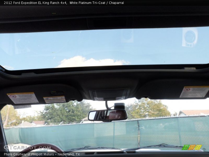 White Platinum Tri-Coat / Chaparral 2012 Ford Expedition EL King Ranch 4x4