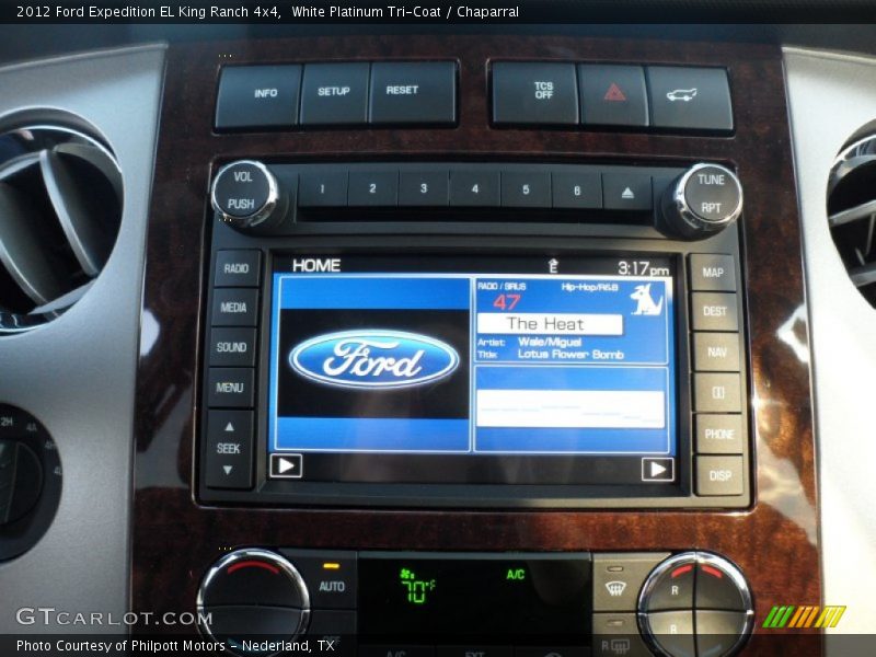 White Platinum Tri-Coat / Chaparral 2012 Ford Expedition EL King Ranch 4x4