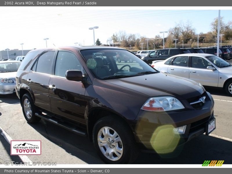 Deep Mahogany Red Pearl / Saddle 2002 Acura MDX