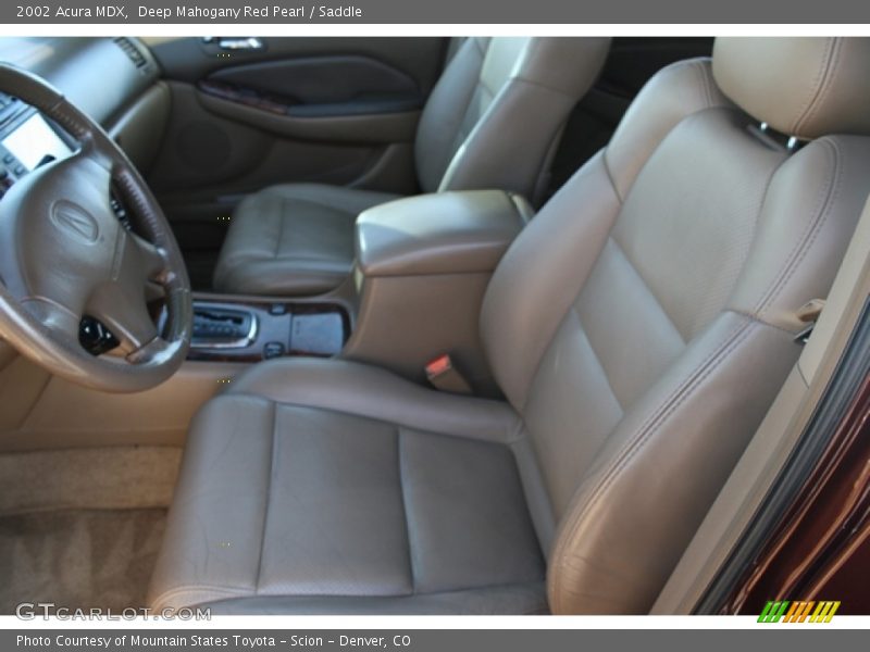 Deep Mahogany Red Pearl / Saddle 2002 Acura MDX