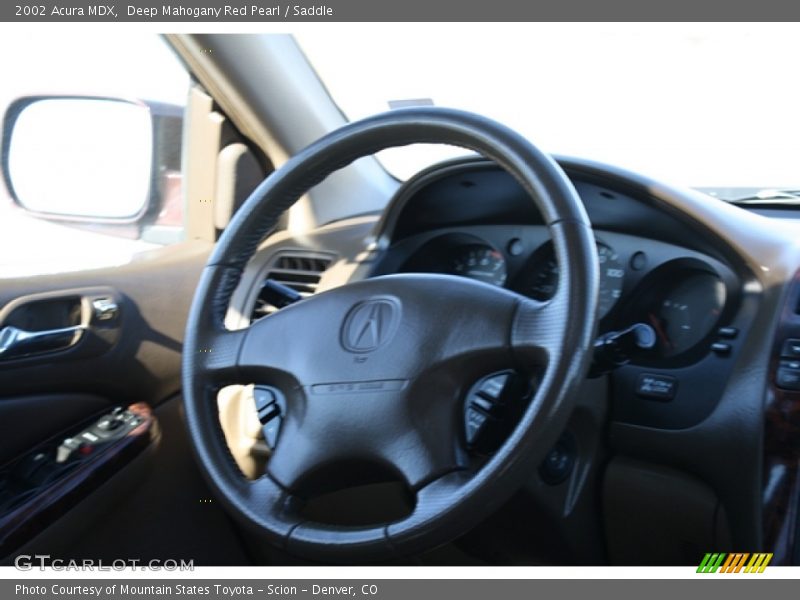 Deep Mahogany Red Pearl / Saddle 2002 Acura MDX