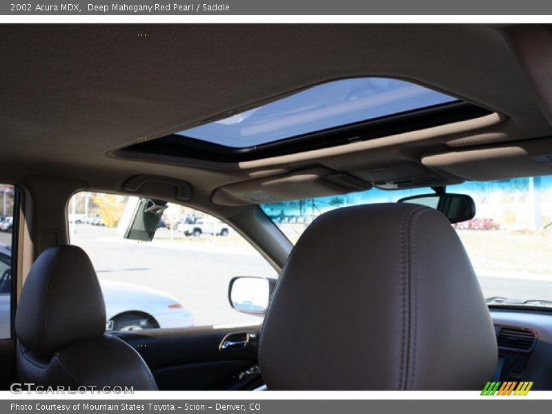 Deep Mahogany Red Pearl / Saddle 2002 Acura MDX