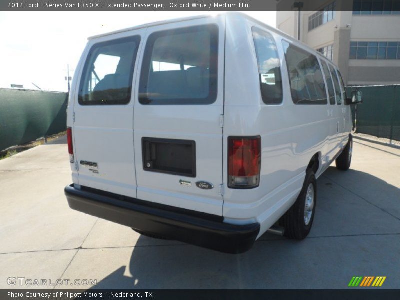 Oxford White / Medium Flint 2012 Ford E Series Van E350 XL Extended Passenger