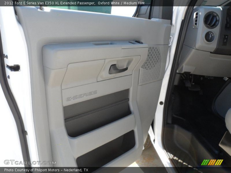 Oxford White / Medium Flint 2012 Ford E Series Van E350 XL Extended Passenger