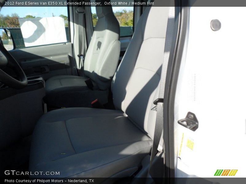 Oxford White / Medium Flint 2012 Ford E Series Van E350 XL Extended Passenger