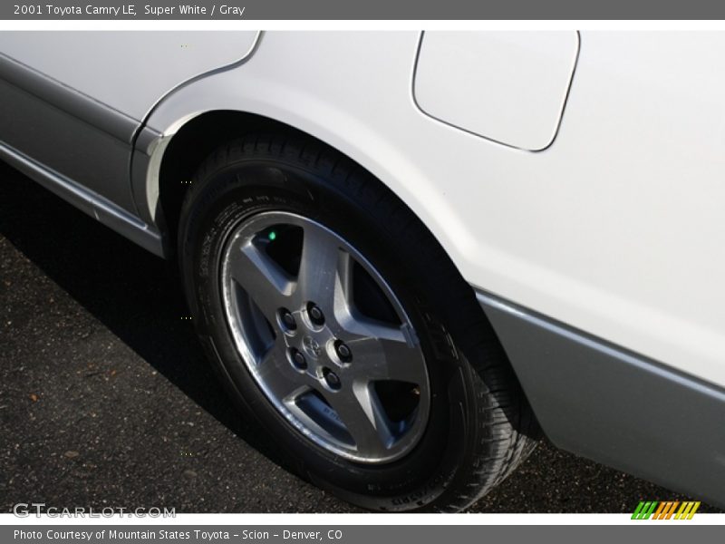 Super White / Gray 2001 Toyota Camry LE