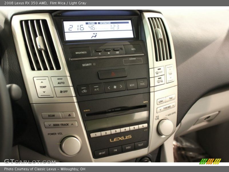 Flint Mica / Light Gray 2008 Lexus RX 350 AWD