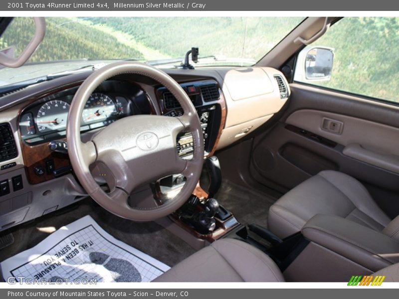 Millennium Silver Metallic / Gray 2001 Toyota 4Runner Limited 4x4