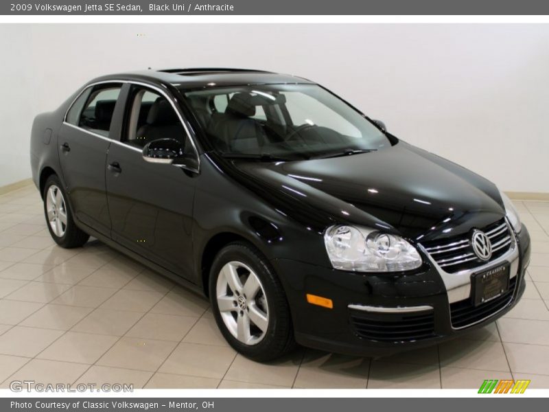 Black Uni / Anthracite 2009 Volkswagen Jetta SE Sedan