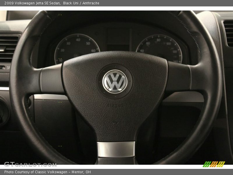 Black Uni / Anthracite 2009 Volkswagen Jetta SE Sedan