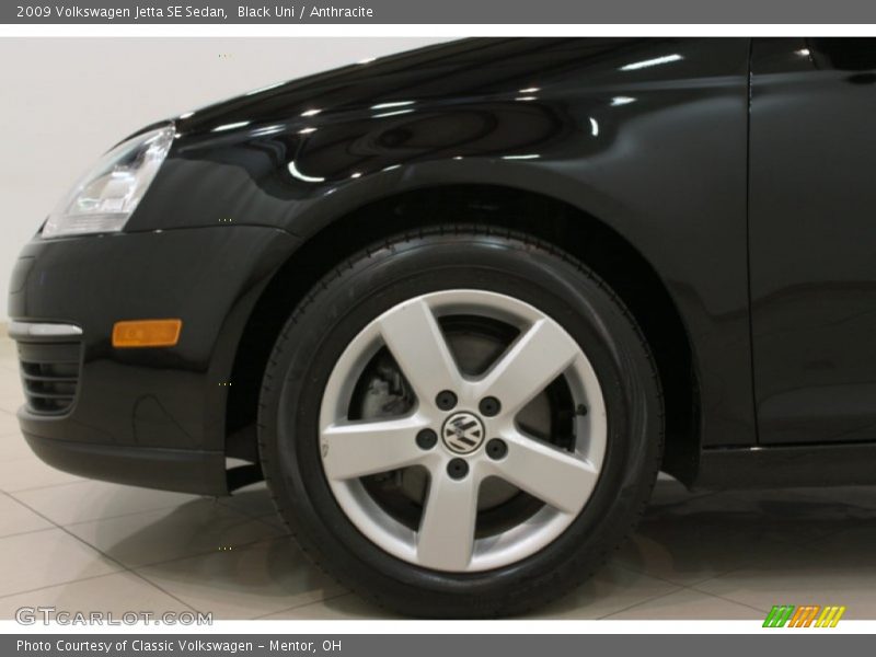 Black Uni / Anthracite 2009 Volkswagen Jetta SE Sedan