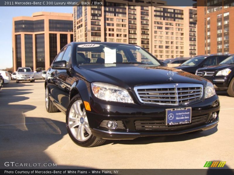 Black / Black 2011 Mercedes-Benz C 300 Luxury 4Matic