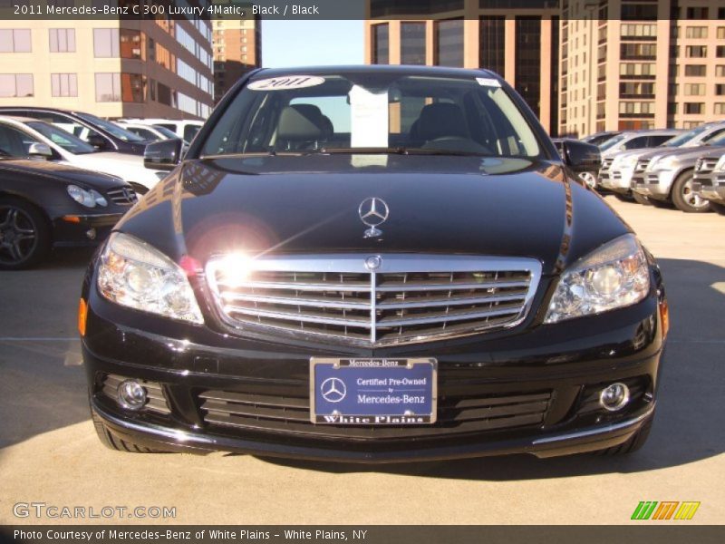 Black / Black 2011 Mercedes-Benz C 300 Luxury 4Matic