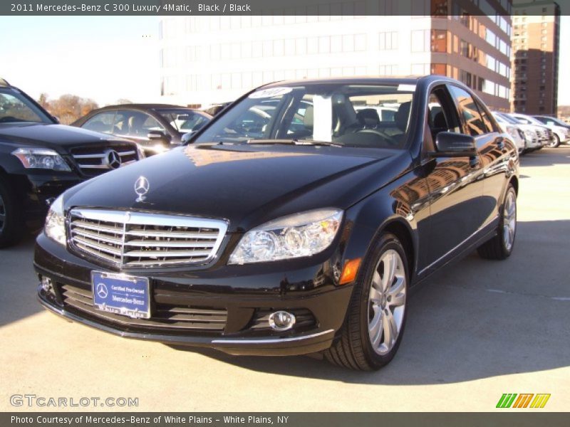 Black / Black 2011 Mercedes-Benz C 300 Luxury 4Matic