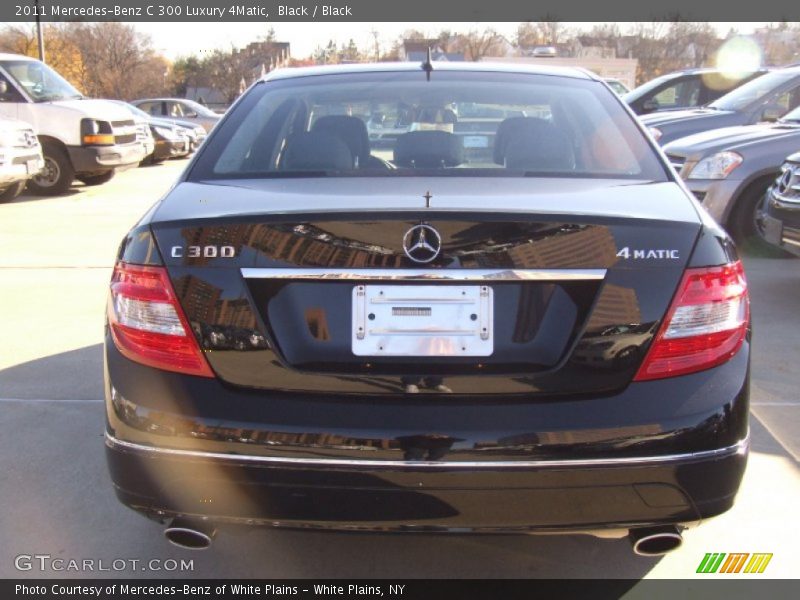 Black / Black 2011 Mercedes-Benz C 300 Luxury 4Matic