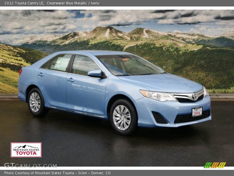 Clearwater Blue Metallic / Ivory 2012 Toyota Camry LE