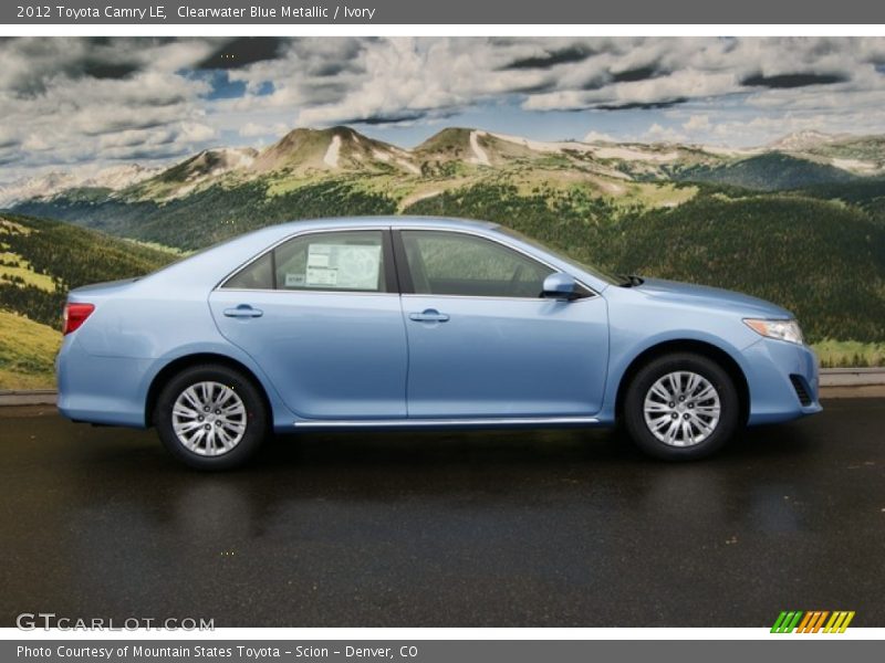 Clearwater Blue Metallic / Ivory 2012 Toyota Camry LE