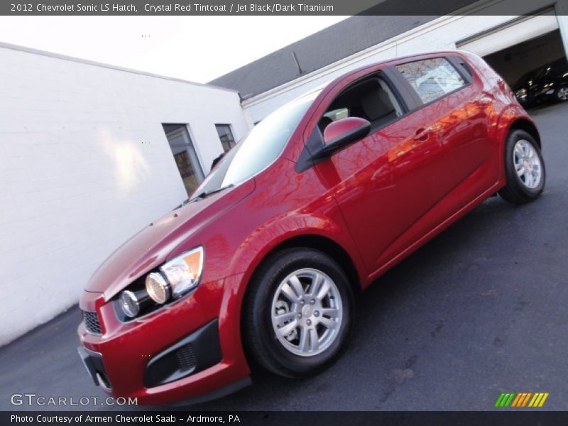 Crystal Red Tintcoat / Jet Black/Dark Titanium 2012 Chevrolet Sonic LS Hatch