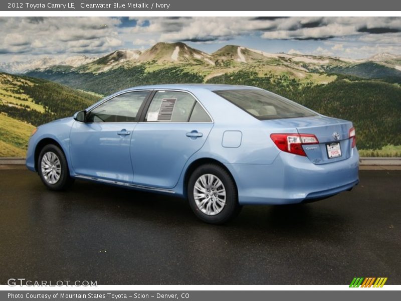 Clearwater Blue Metallic / Ivory 2012 Toyota Camry LE