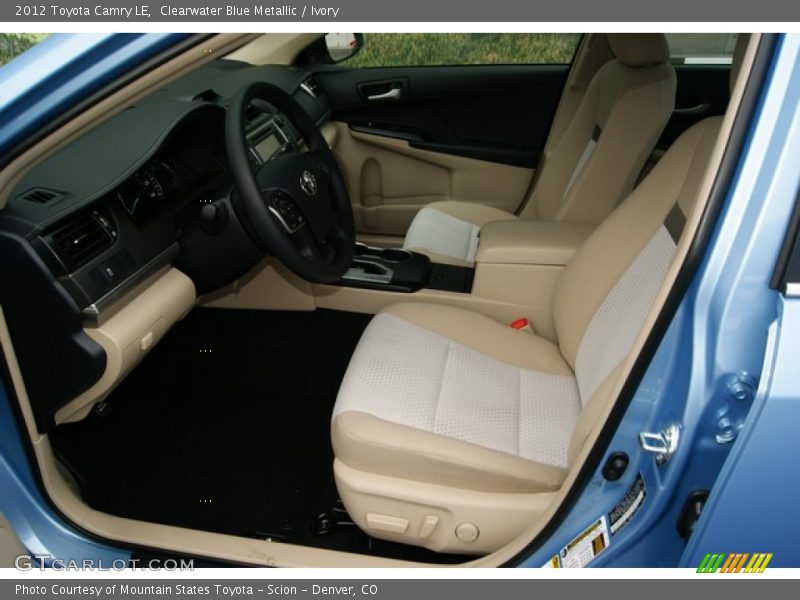 Clearwater Blue Metallic / Ivory 2012 Toyota Camry LE