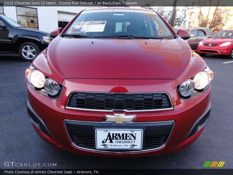Crystal Red Tintcoat / Jet Black/Dark Titanium 2012 Chevrolet Sonic LS Hatch