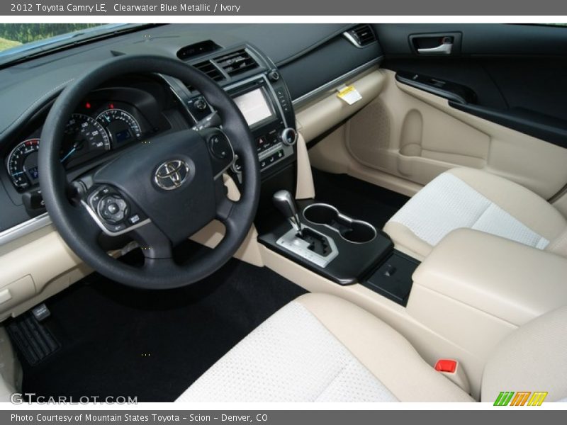 Clearwater Blue Metallic / Ivory 2012 Toyota Camry LE