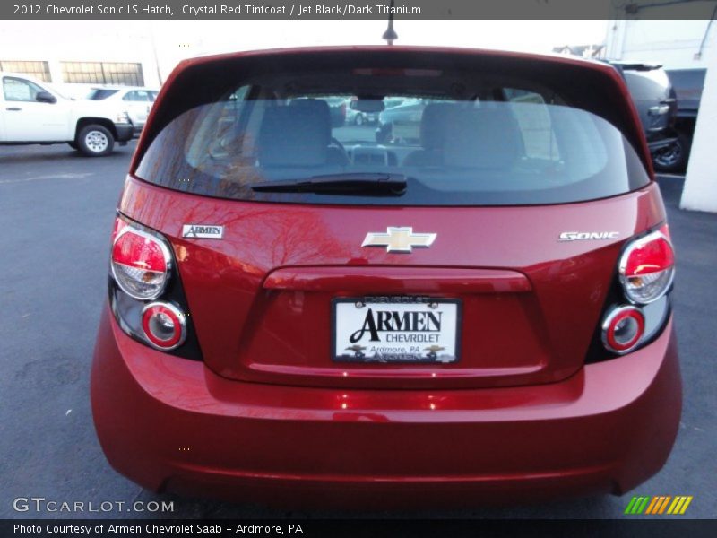 Crystal Red Tintcoat / Jet Black/Dark Titanium 2012 Chevrolet Sonic LS Hatch