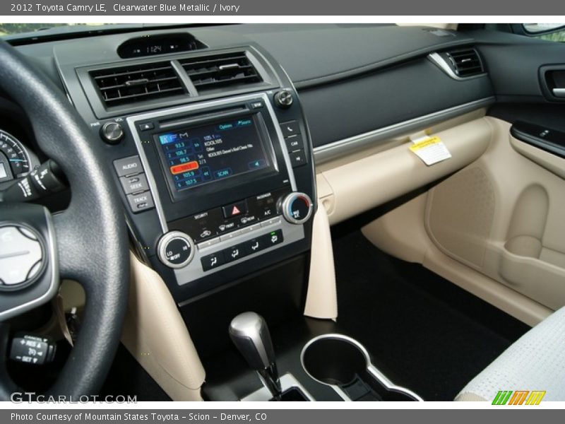 Clearwater Blue Metallic / Ivory 2012 Toyota Camry LE