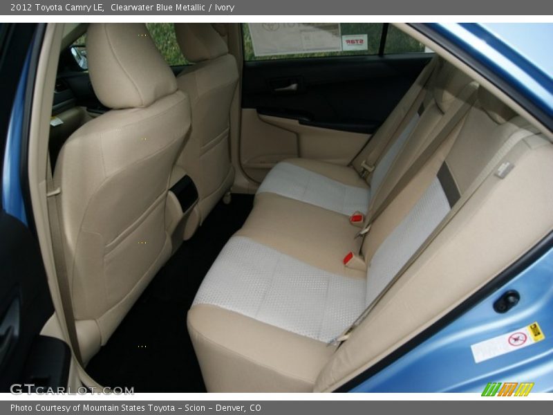 Clearwater Blue Metallic / Ivory 2012 Toyota Camry LE