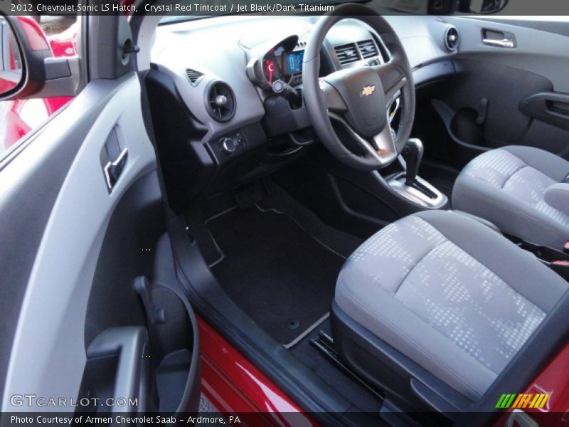 Jet Black/Dark Titanium Interior - 2012 Sonic LS Hatch 