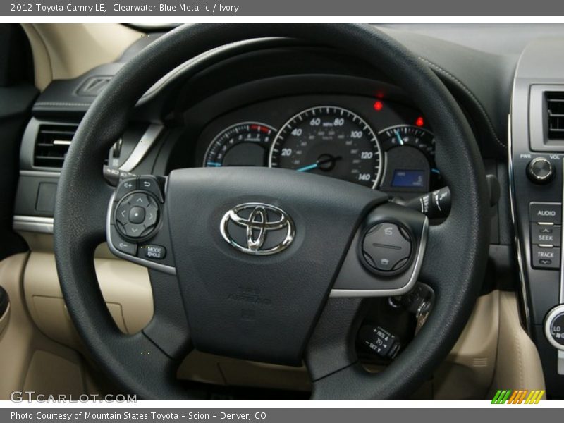 Clearwater Blue Metallic / Ivory 2012 Toyota Camry LE